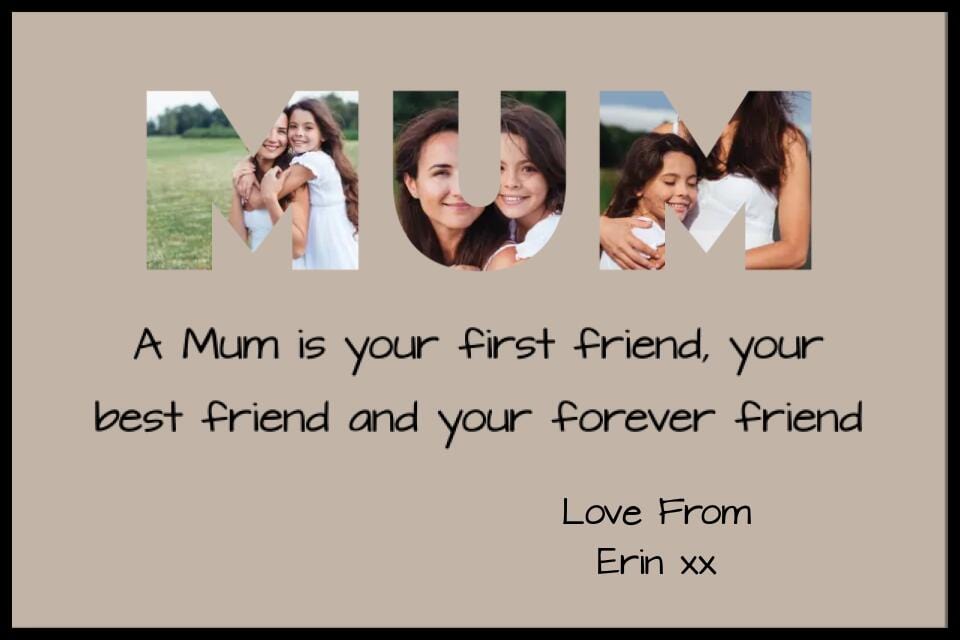 Mum Photo Framed Print